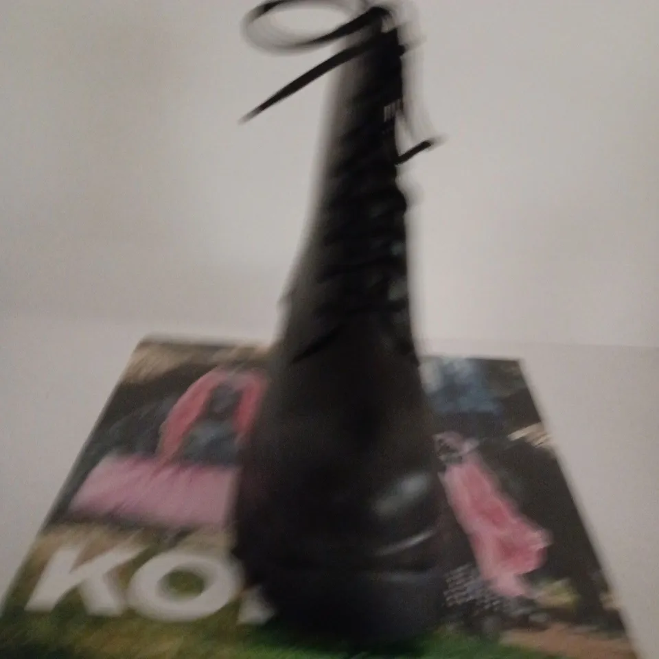 BOXD PAIR OF KOI RANCOR VILUN BLACK LACE-UP BOOTS, UK SIZE 6