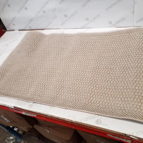 BRAND NEW PACO HOME TIMBER 125 RUG IN BEIGE - 60×100CM
