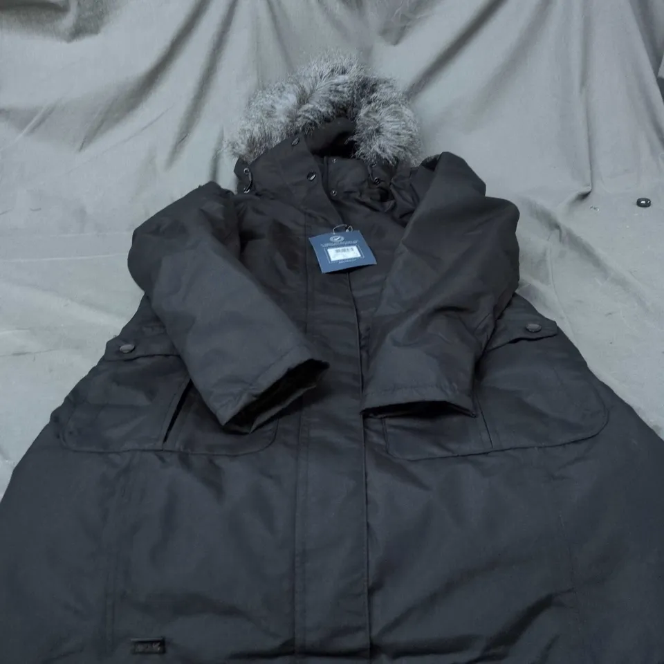 REGATTA GREAT OUTDOORS LUMEXIA III WATERPROOF PARKA JACKET – UK 10 – BLACK