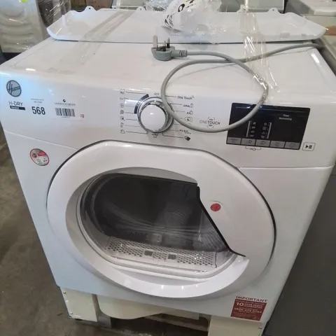 PACKAGED HOOVER H-DRY 300 LITE HLEV10DG-80 10KG VENTED TUMBLE DRYER - WHITE - C RATED