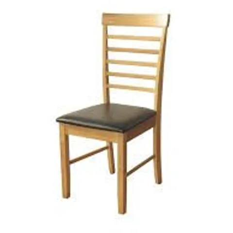 BOXED HANOVER LIGHT OAK DINING CHAIR - SET OF 2
