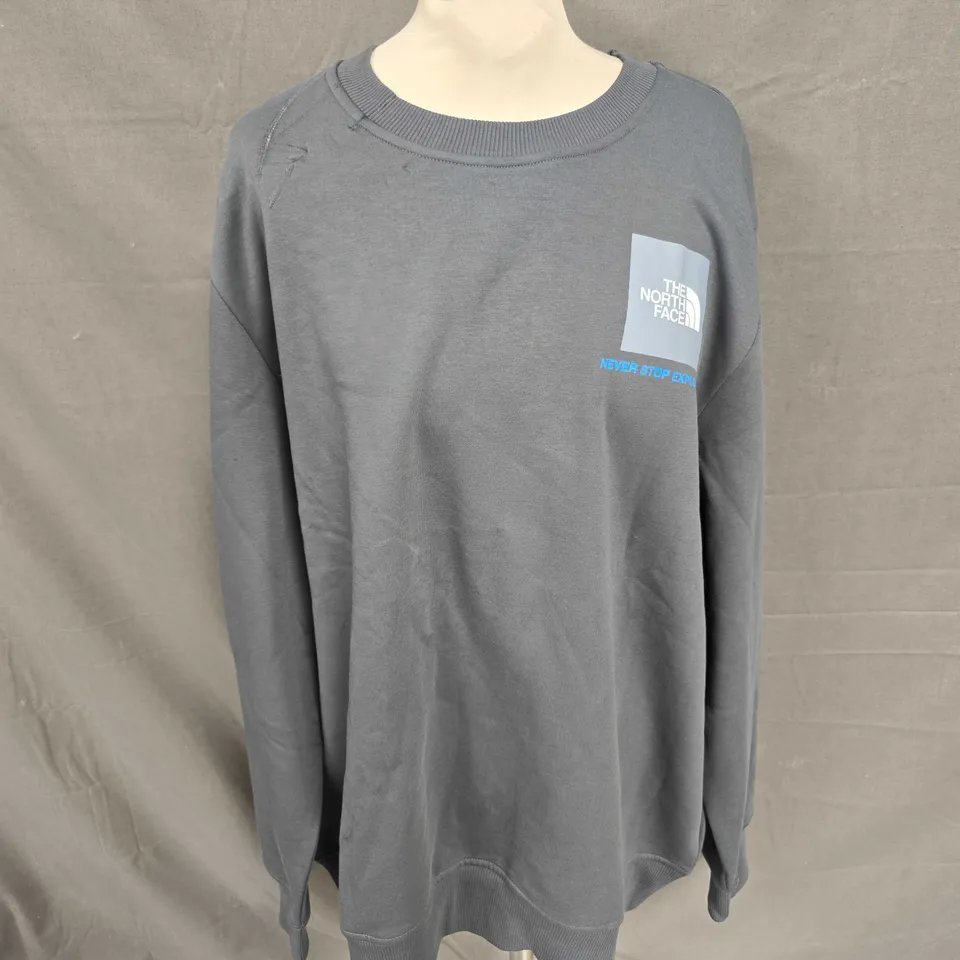 THE NORTH FACE CREW NECK SWEATSHIRT IN GREY SIZE XL