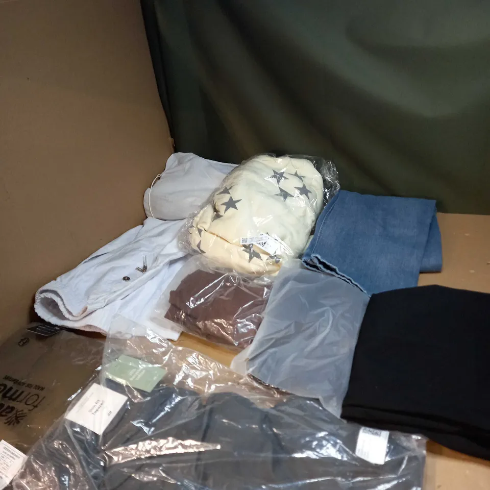 LOT OF APPROX 20 ASSORTED CLOTHING ITEMS TO INCLUDE JUMPERS, SOCKS AND T-SHIRTS