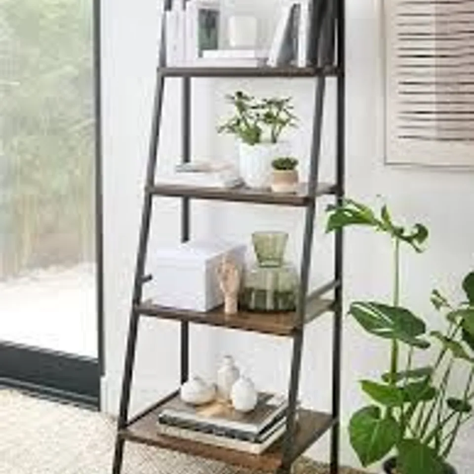 OTIS 4 TIER OPEN LADDER SHELF UNIT - COLLECTION ONLY 