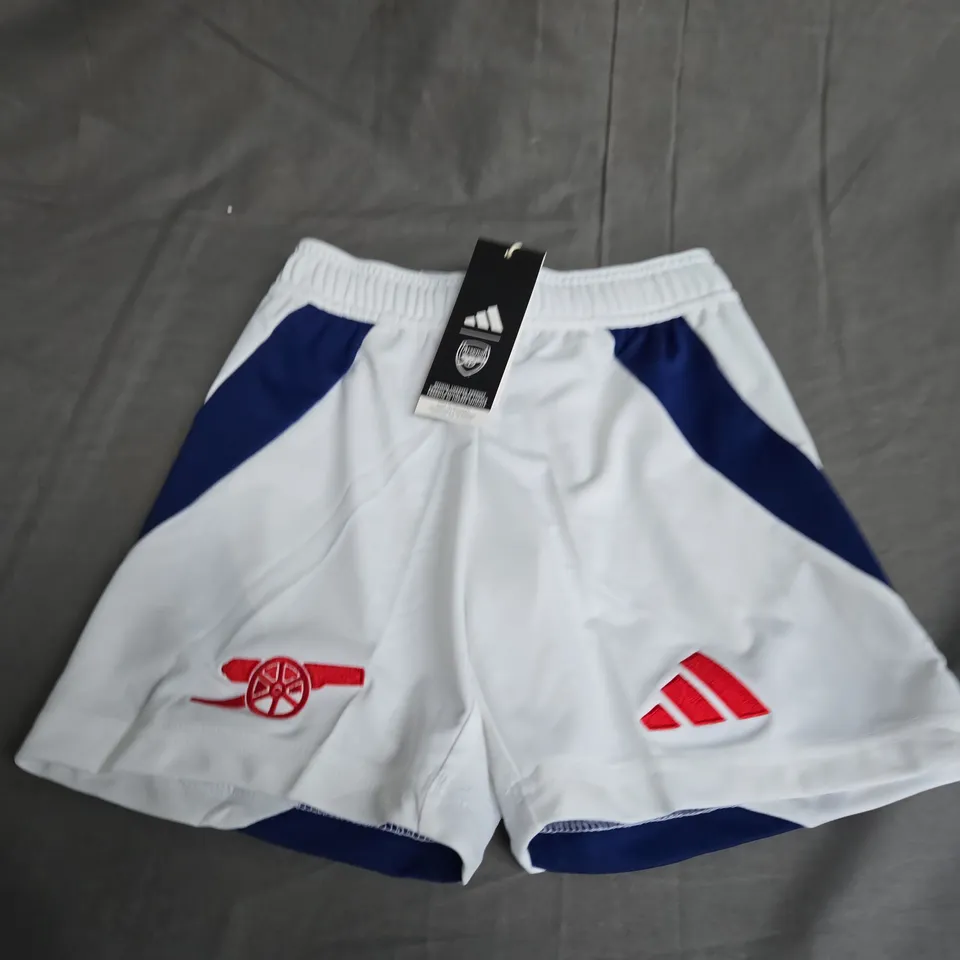 ARSENAL FC HOME SHORTS SIZE 7-8 YEARS - KIDS