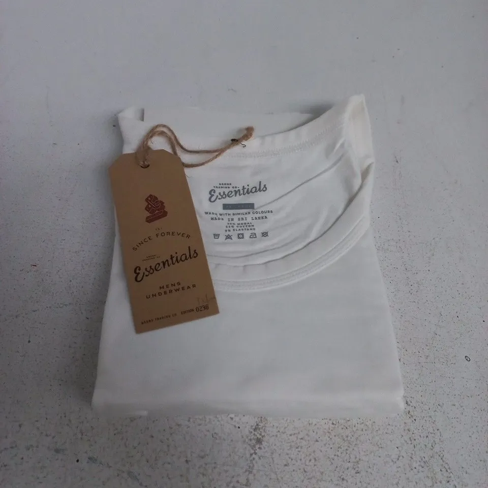 &SONS ESSENTIALS VEST – WHITE, XXL