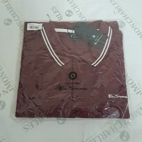 BEN SHERMAN IN DARK RED POLO SHIRT - XL
