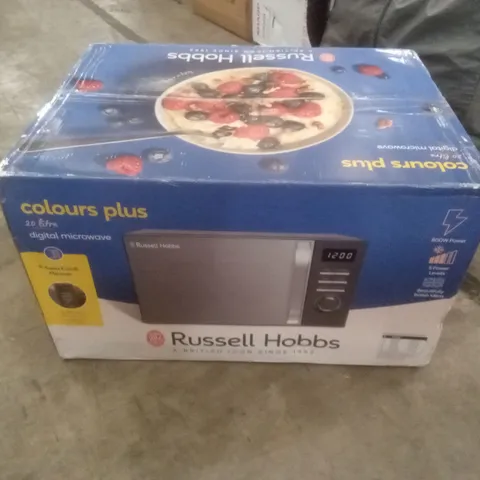 BOXED RUSSELL HOBBS RHMD818G 800W 20L DIGITAL MICROWAVE