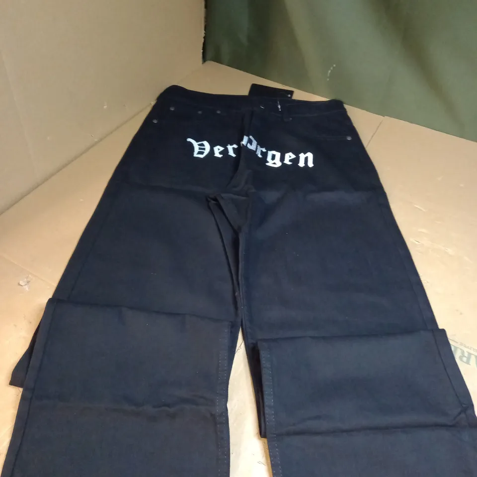 VERBORGEN BLACK DENIM JEANS SIZE 32 