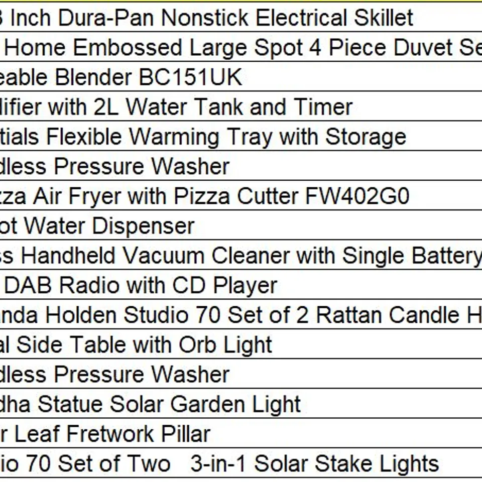 PALLET OF APPROXIMATELY 24 ASSORTED PRODUCTS TO INCLUDE;