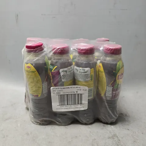 SET OF APPROXMATELY 12 LIPTON MANGO ICE TEA 500ML