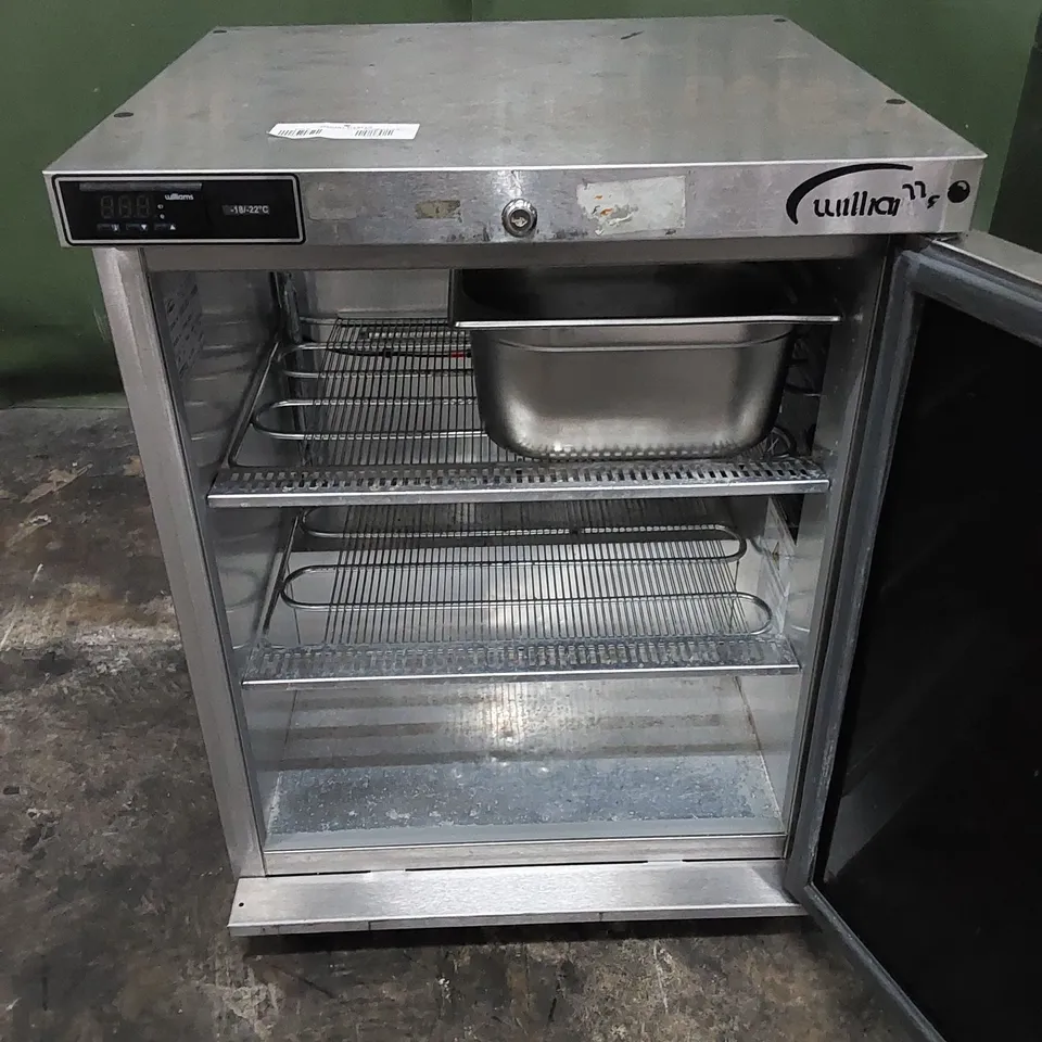 WILLIAMS LA135SA R290 R1 AMBER COMMERCIAL UNDER COUNTER FREEZER