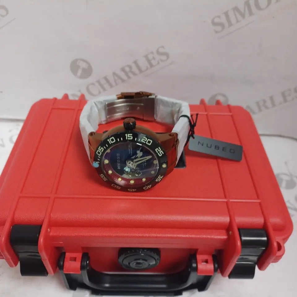 BOXED NUBEO GENTS OPPORTUNITY LTD ED AUTOMATIC WATCH 058/100 - STAINLESS STEEL - 30 ATM. 