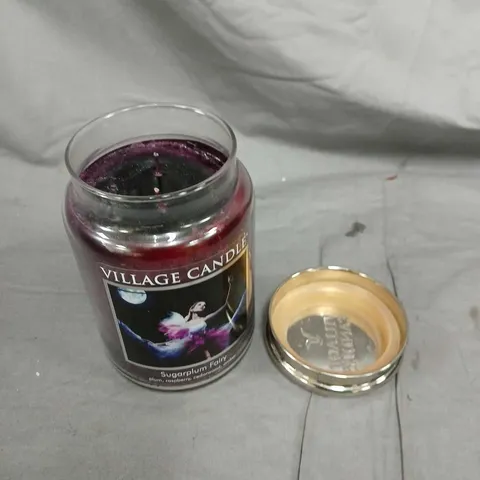 VILLAGE CANDLES SUGAR PLUM FAIRY SCENTED CANDLE – GLASS JAR