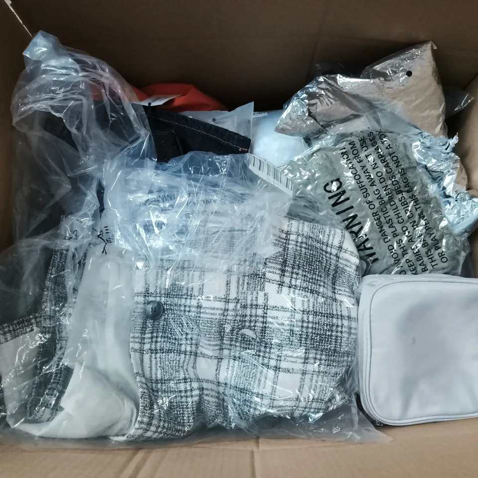 APPROXIMATELY 20 ASSORTED CLOTHING AND FASHION PRODUCTS IN VARIOUS STYLES AND SIZES - COLLECTION ONLY