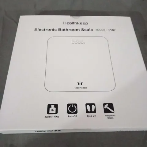 APPROXIMATELY 16 HEALTHKEEP ELECTRONIC BATHROOM SCALE MODEL T107