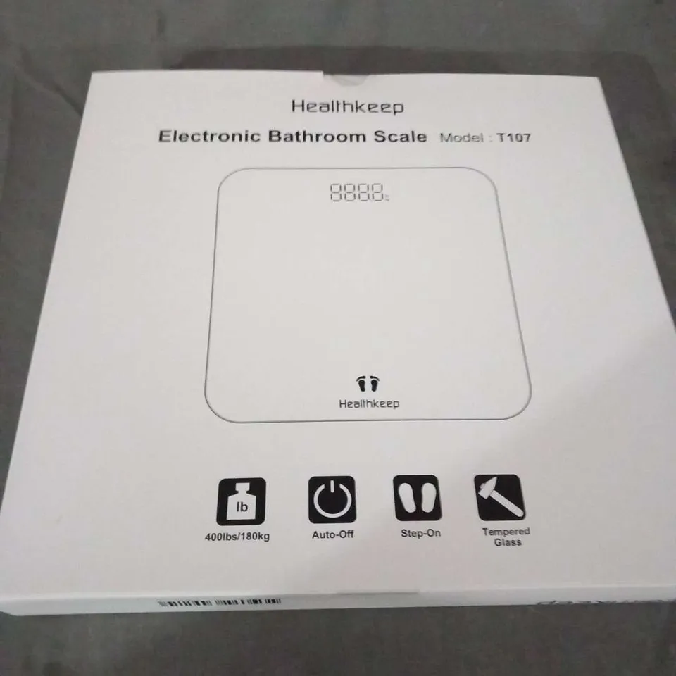 APPROXIMATELY 16 HEALTHKEEP ELECTRONIC BATHROOM SCALE MODEL T107