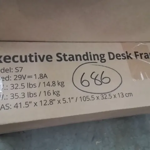 BOXED EXECUTIVE STANDING DESK