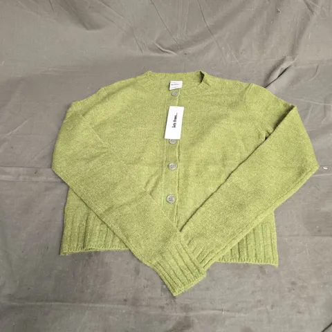 IETS FRANS... LEIGHTON CREW CARDIGAN IN GREEN SIZE XS