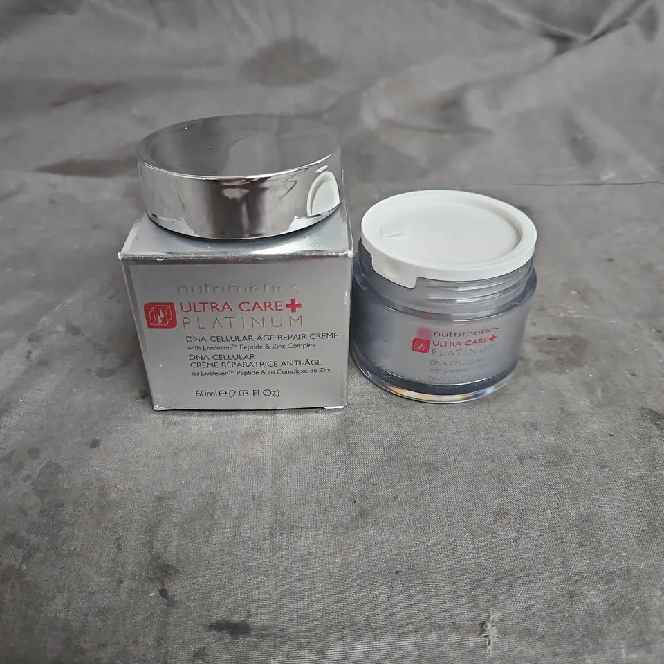 BOXED NUTRIMETICS ULTRA CARE+ PLATINUM DNA CELLULAR AGE REPAIR CREME 60ML