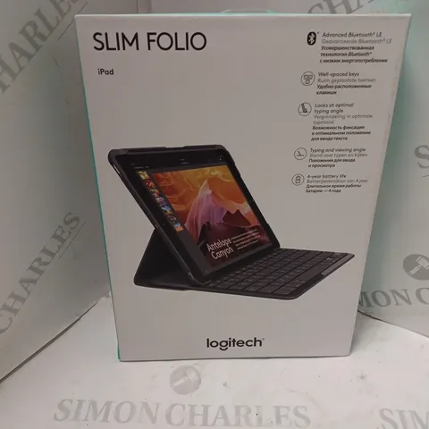 BOXED LOGITECH SLIM FOLIO IPAD CASE