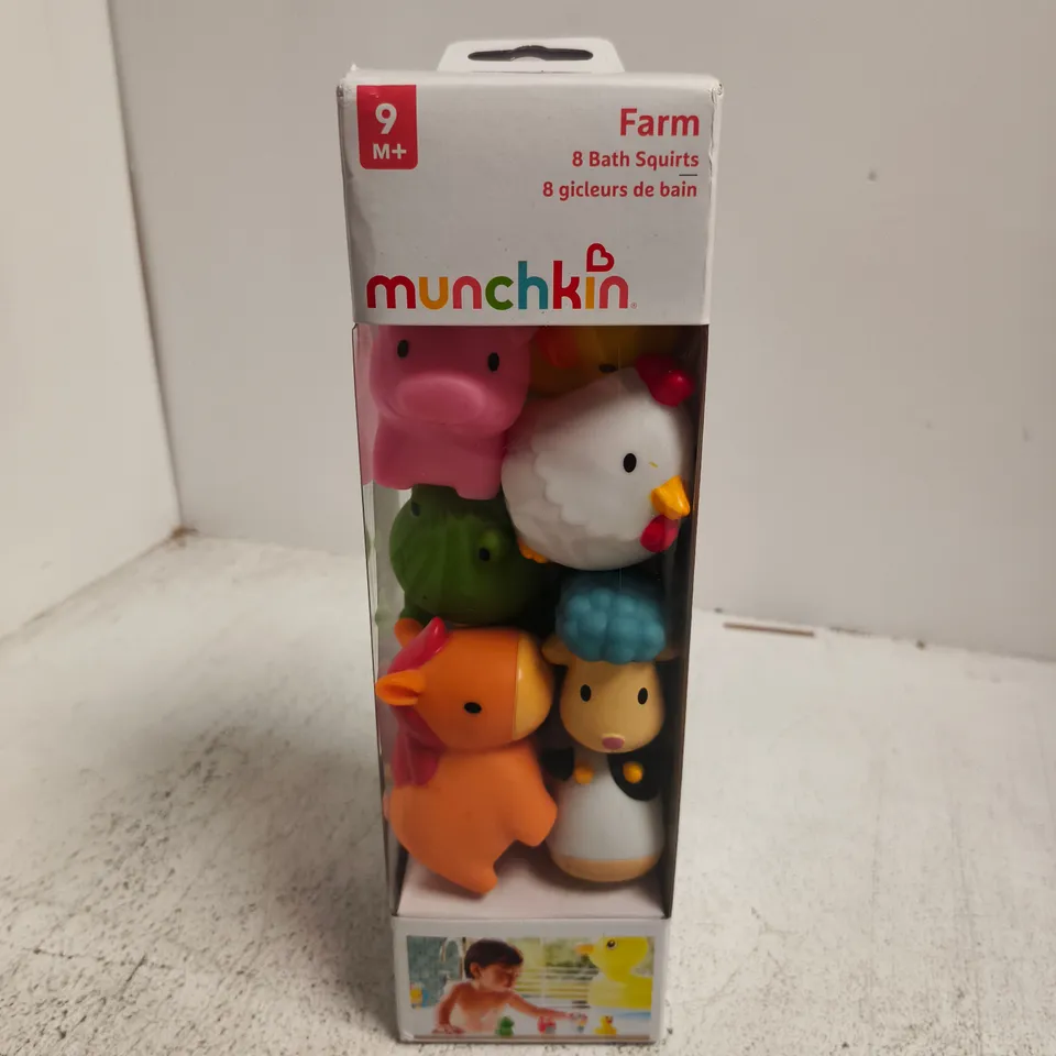 BOXED MUNCHKINFARM 8 BATH SQUIRTS 
