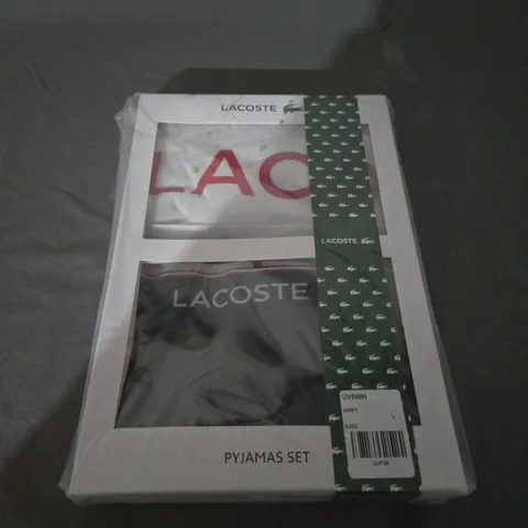 SEALED LACOSTE PYJAMAS SET - LARGE