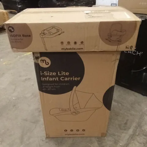 BOXED MYBABIIE I-SIZE LITE INFANT CARRIER WITH ISOFIX BASE (2 BOXES)