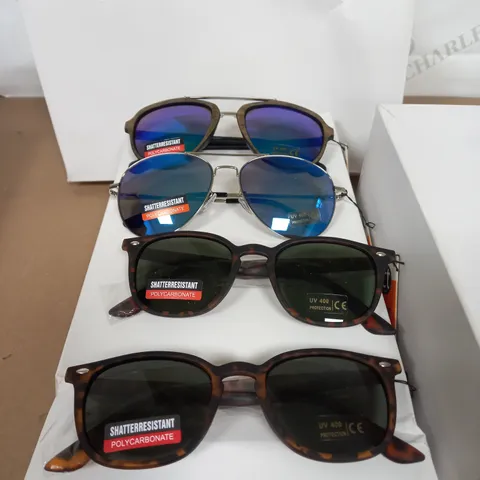 APROX 200 PAIRS OF ASSORTED SUN GLASSES