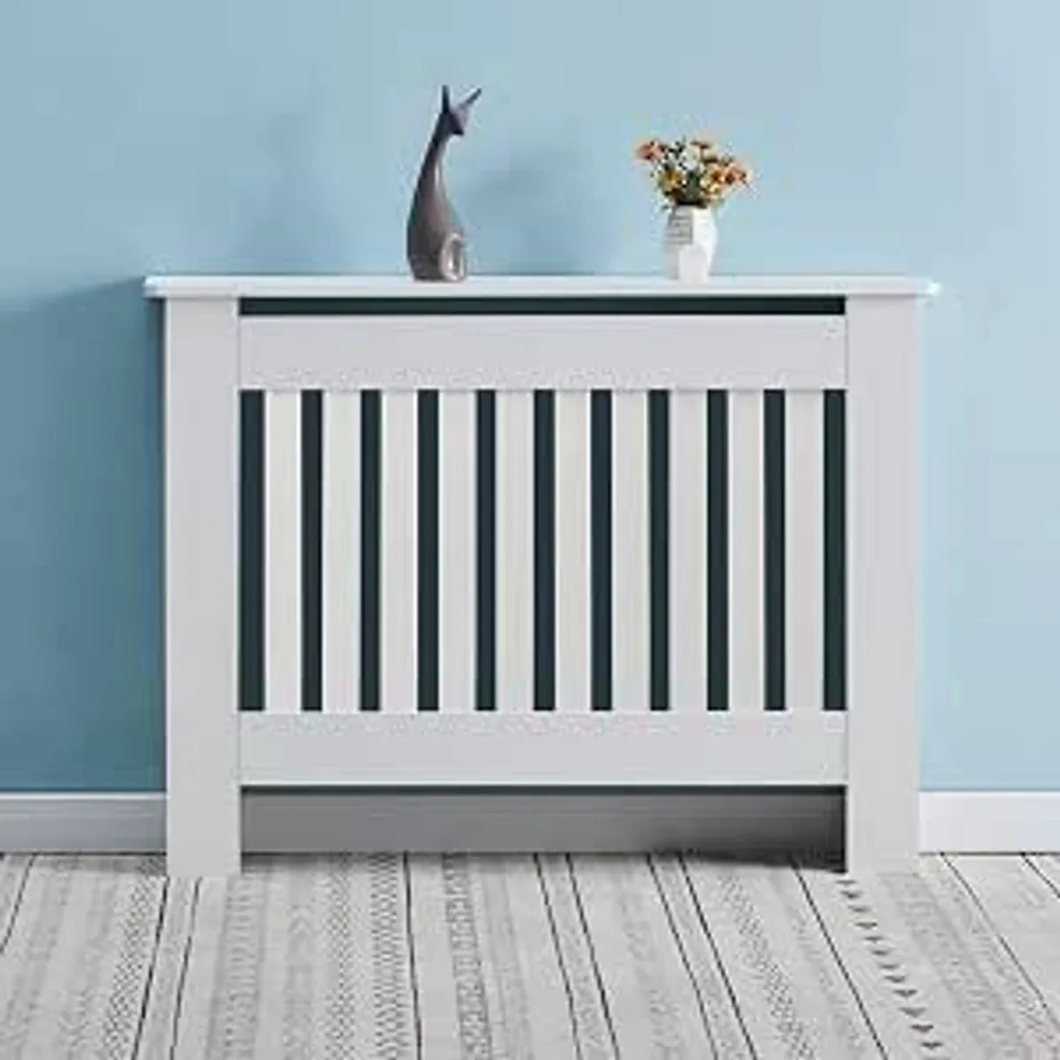 BOXED RADIATOR COVER - WHITE