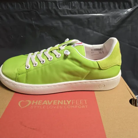 HEAVENLY FEET ZEN APPLE LIME GREEN TRAINERS – UK 5 (EU 38)