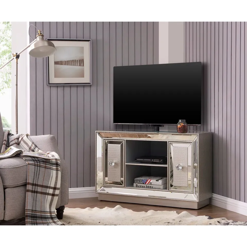 BOXES ADRIANA UNFINISHED TV STAND FOR TVS UP TO 42" (1 BOX)