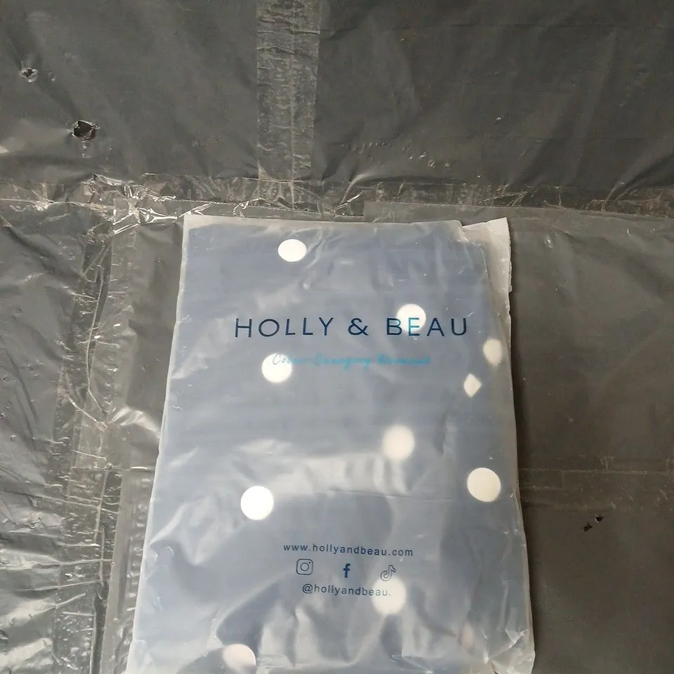 HOLLY & BEAU SPOT COLOUR CHANGING RAINCOAT IN NAVY - SMALL