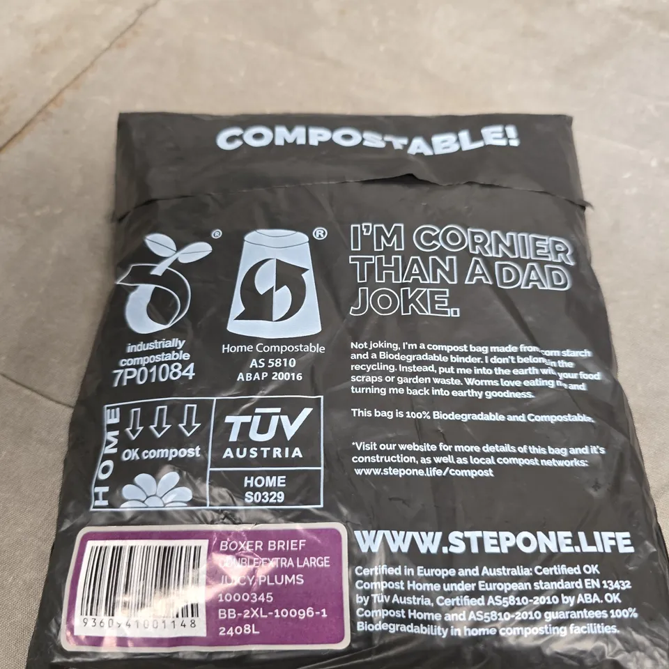 Step One Boxer Briefs – Black, 2XL