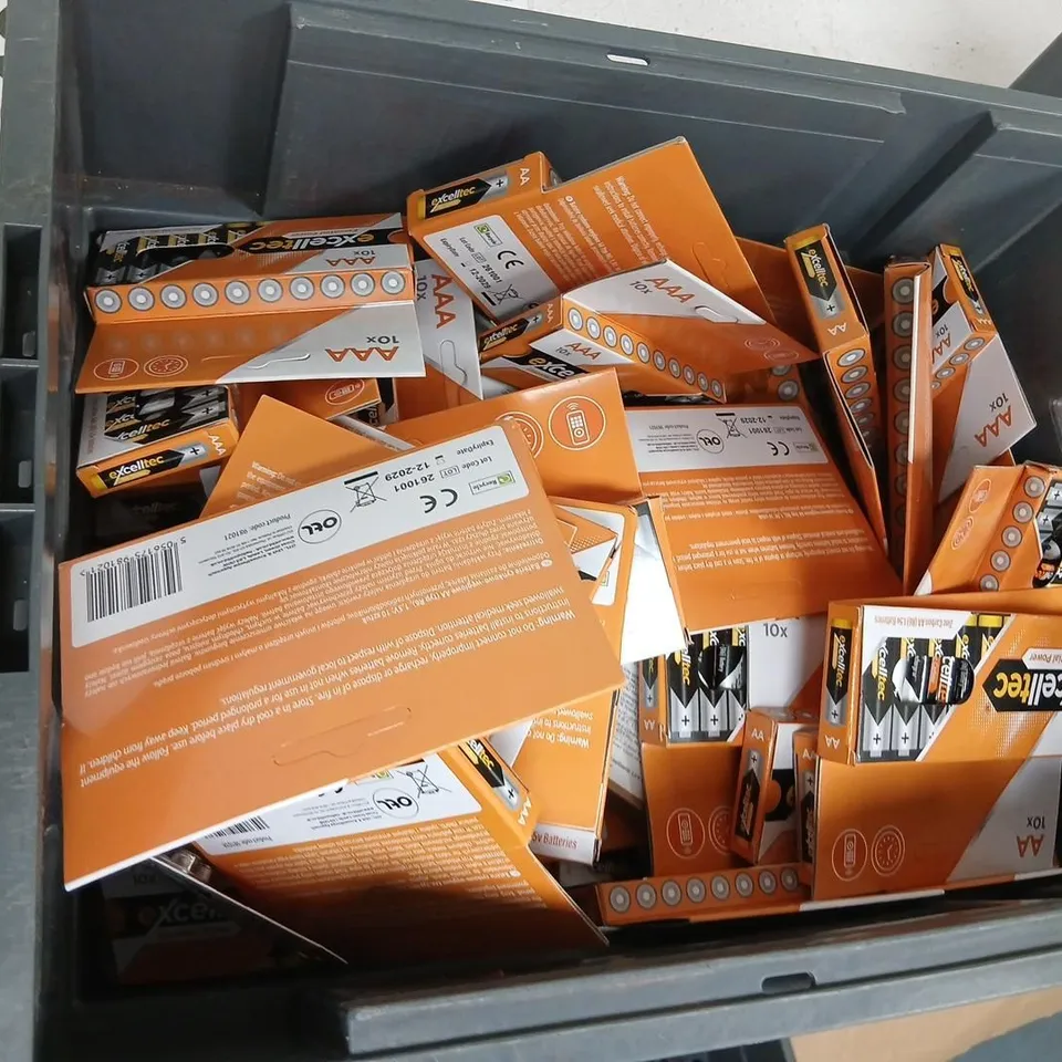 LARGE QUANTITY OF EXCELLTEC BATTERIES