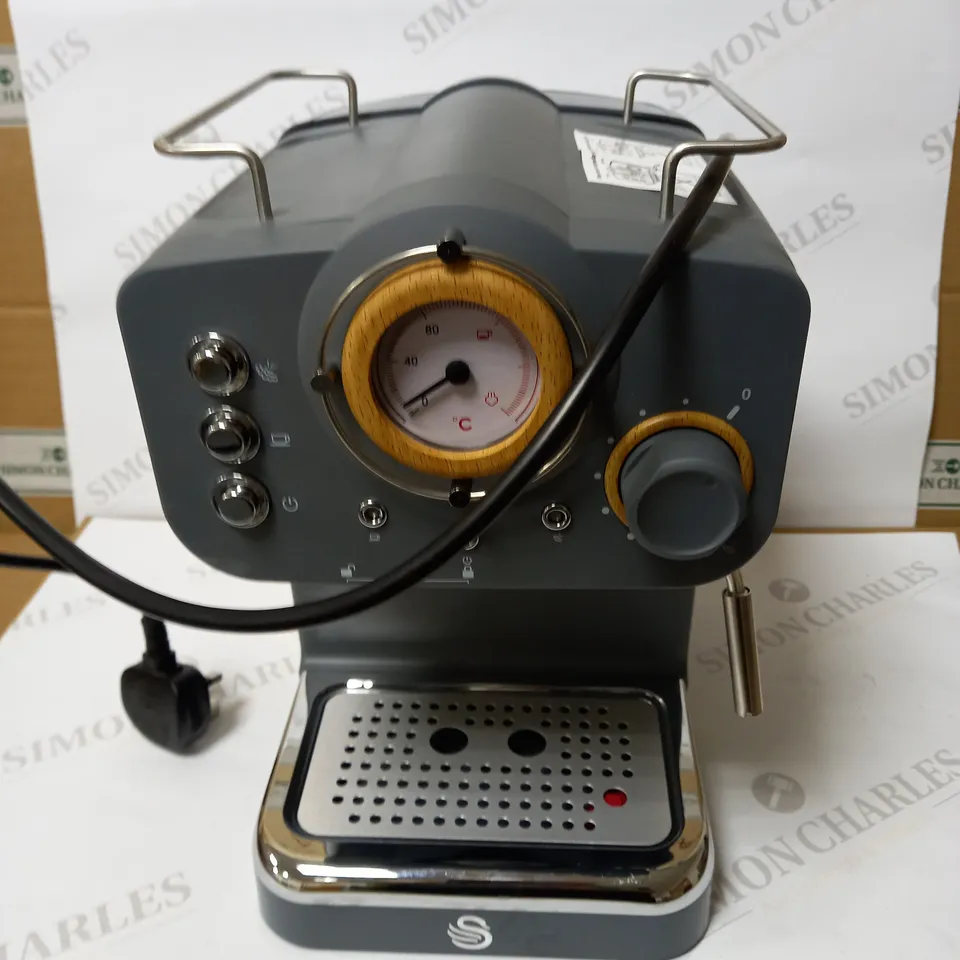 SWAN ESPRESSO COFFEE MAKER - GREY