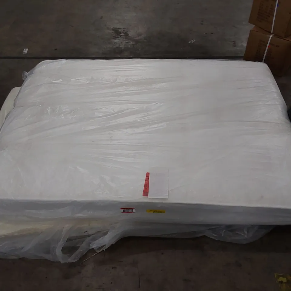 QUALITY BAGGED 4'6" DOUBLE MEMORY OPEN COIL MATTRESS