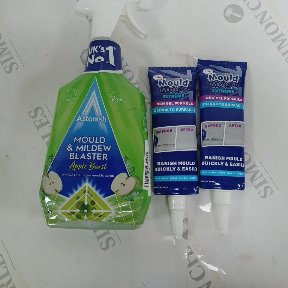 ASSORTED MOULD REMOVERS - ASTONISH & MOULD MAGIC EXTREME