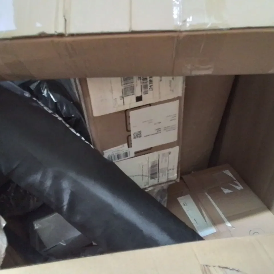 PALLET CONTAINING VARIOUS ASSORTED BOXED HOUSEHOLD ITEMS TO INCLUDE: AIRLESS SPRAYER, BAMBOO RICE COOKER, ROLLED MATTRESS AND LOTS MORE UNMARKED BOXED ITEMS 
