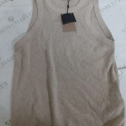 MASSIMO DUTTI LIGHT BROWN VEST - MEDIUM