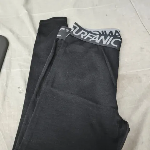 SURFANIC MERINO MX BASE LAYER LEGGINGS – SMALL – BLACK