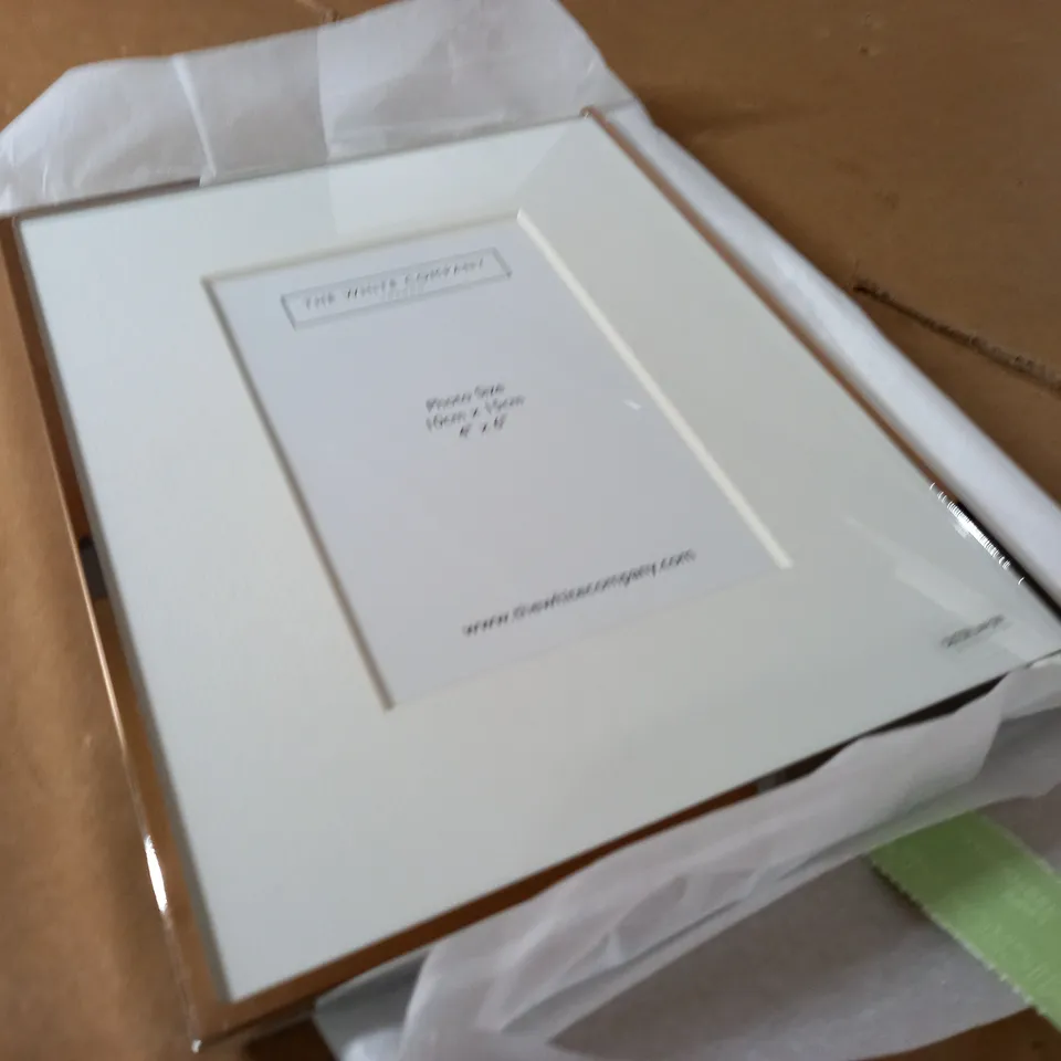 BOXED THE WHITE COMPANY FINE SILVER FRAME - 4X6"