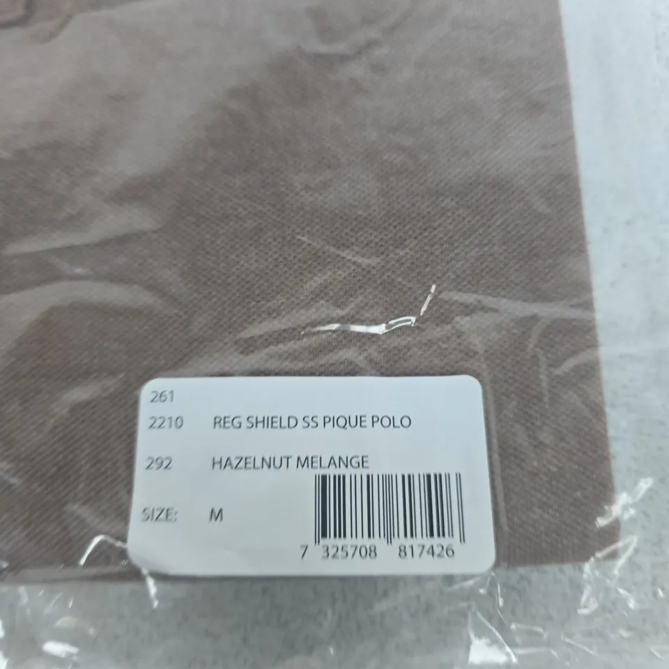 BAGGED GANT REG SHIELD SS PIQUE POLO – UK M