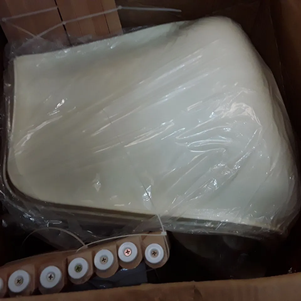 BOXED PAIR WHITE DINING CHAIRS 