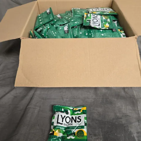 BOX OF APPROX 100 LYONS GO-JOE N03 COFFEE BAGS