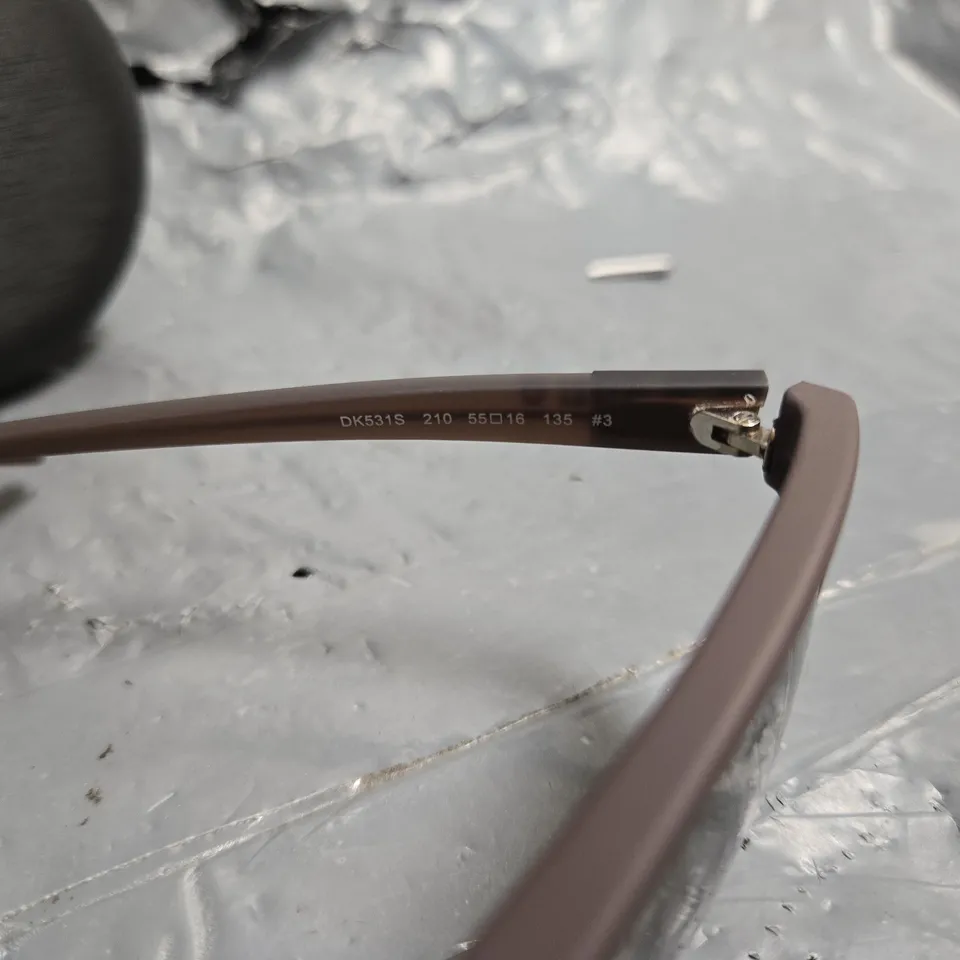 DONNA KARAN NEW YORK DK531 SUNGLASSES – TAUPE FRAME, BROWN LENSES
