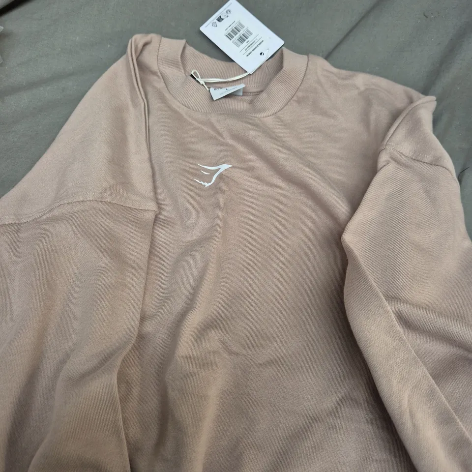 GYMSHARK WORLDWIDE CREW OVERSIZED FIT JUMPER - L