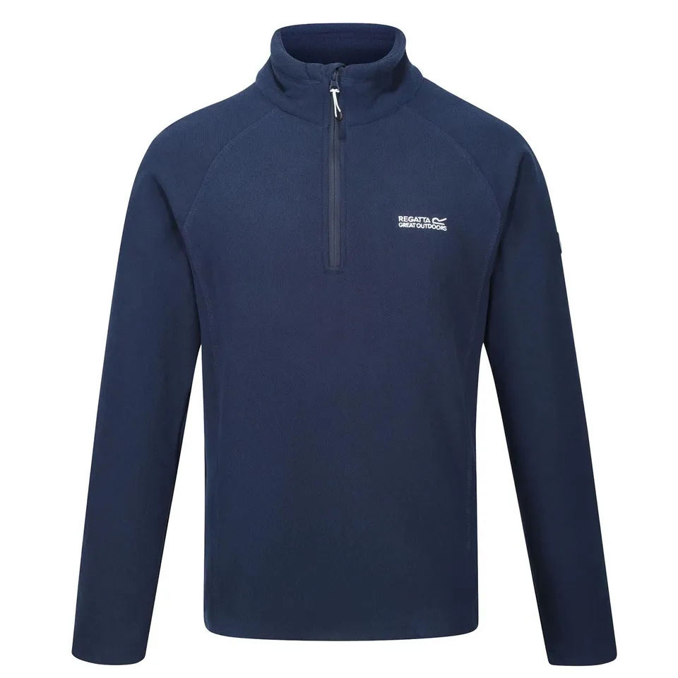 BRAND NEW REGATTA MEN'S KENGER HALF ZIP MIDWEIGHT FLEECE - NAVY SIZE UK MEDIUM