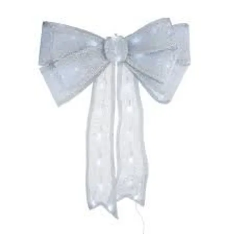 FESTIVE LARGE PRE-LIT DOOR BOW