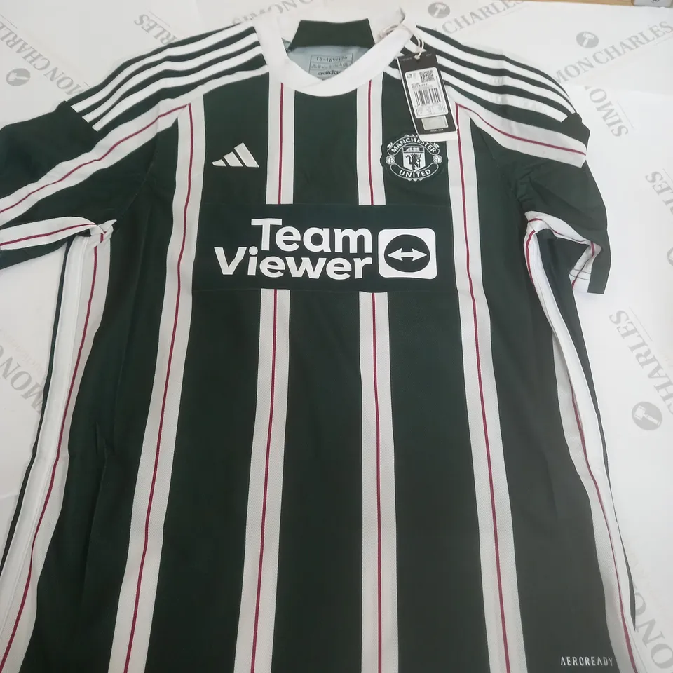 ADIDAS MANCHESTER UNITED 3RD KIT - GARNACHO 17 - SIZE 15-16 YEARS 